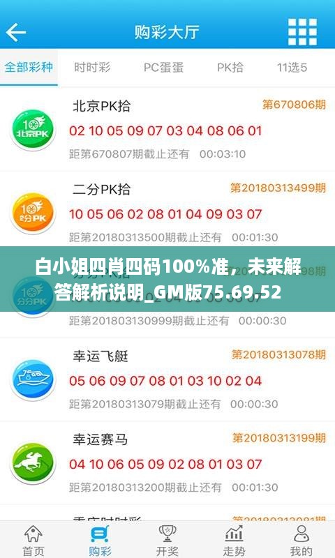 白小姐四肖四码100%准，未来解答解析说明_GM版75.69.52