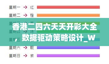 香港二四六天天开彩大全，数据驱动策略设计_WP51.98.61