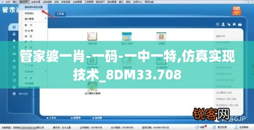 管家婆一肖-一码-一中一特,仿真实现技术_8DM33.708