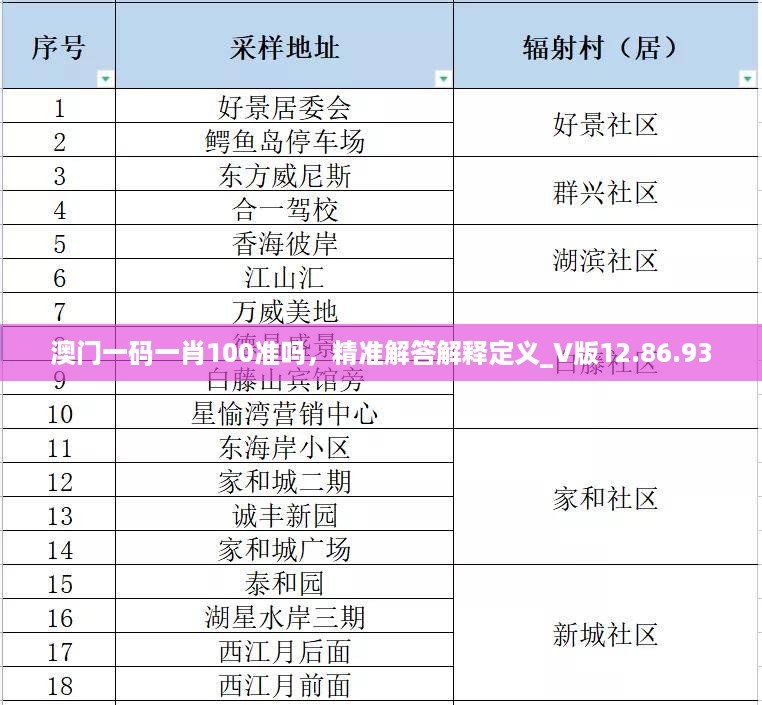 澳门一码一肖100准吗，精准解答解释定义_V版12.86.93