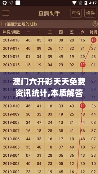 澳门六开彩天天免费资讯统计,本质解答解释落实_休闲集3.844