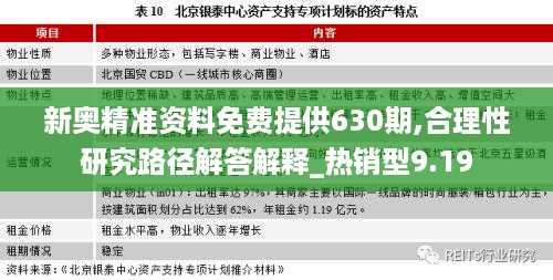 新奥精准资料免费提供630期,合理性研究路径解答解释_热销型9.19