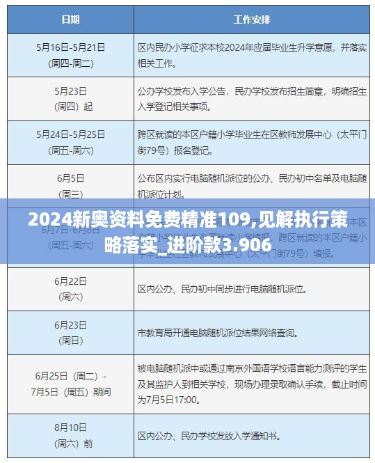 2024新奥资料免费精准109,见解执行策略落实_进阶款3.906