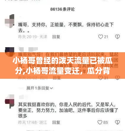 小杨哥流量变迁，深层探析背后的瓜分现象