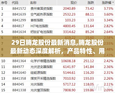 腾龙股份最新动态深度解析，产品特性、用户体验与市场定位分析报告出炉