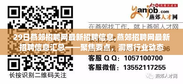 燕郊招聘网最新招聘信息汇总，聚焦要点，洞悉行业动态