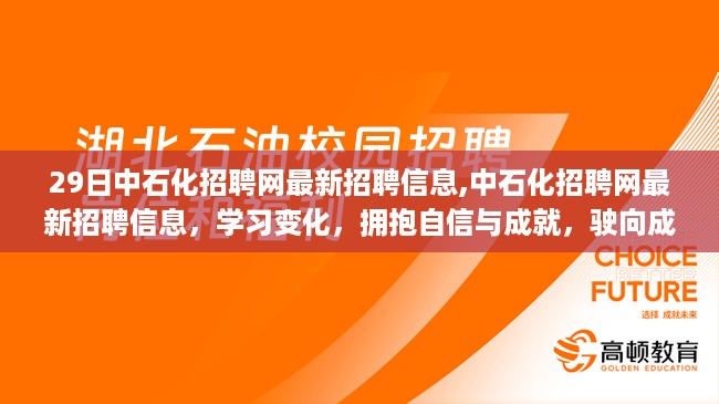 中石化最新招聘信息，学习变化，拥抱自信成就，驶向成功的快车道之路