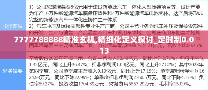 7777788888精准玄机,精细化定义探讨_定时制0.013