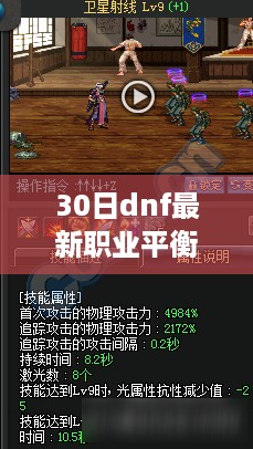 DNF 30日职业平衡调整深度解析，新崛起还是持续辉煌？