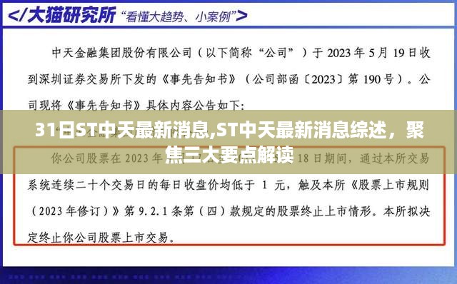 ST中天最新消息综述，聚焦三大要点解读，洞悉最新动态