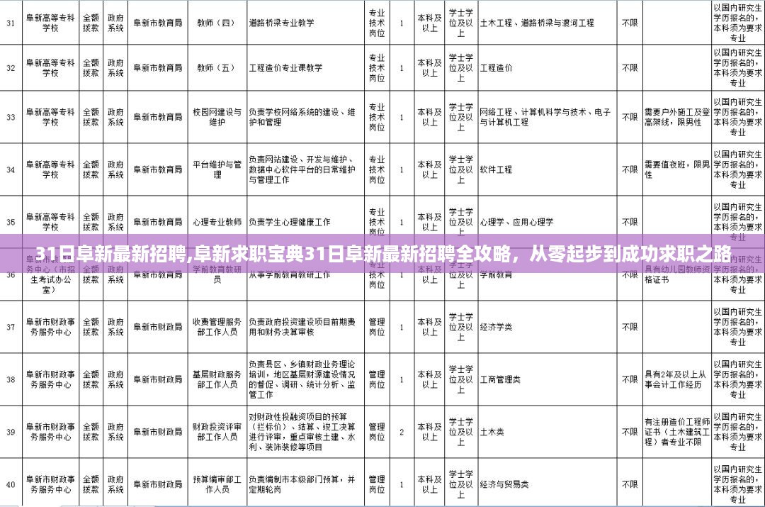 阜新求职宝典，最新招聘全攻略，零起步迈向成功求职之路