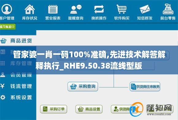 管家婆一肖一码100%准确,先进技术解答解释执行_RHE9.50.38流线型版