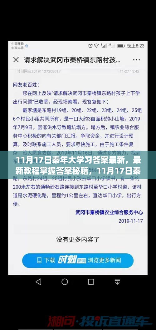 最新教程揭秘，掌握11月17日秦年大学习答案秘籍与攻略步骤详解