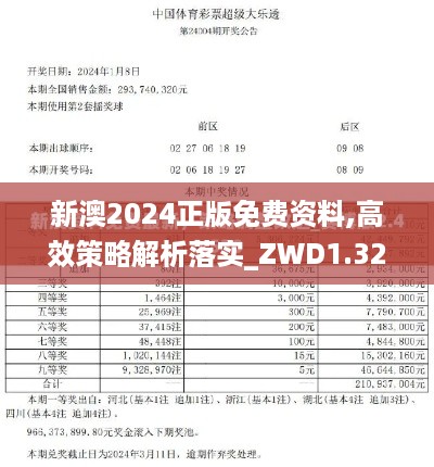 新澳2024正版免费资料,高效策略解析落实_ZWD1.32.35影像处理版