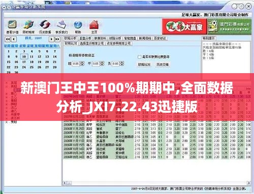 新澳门王中王100%期期中,全面数据分析_JXI7.22.43迅捷版