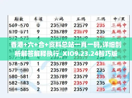 香港+六+合+资料总站一肖一码,详细剖析解答解释执行_XIO9.23.24智巧版