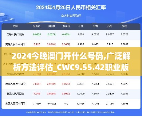 2024今晚澳门开什么号码,广泛解析方法评估_CWC9.55.42职业版