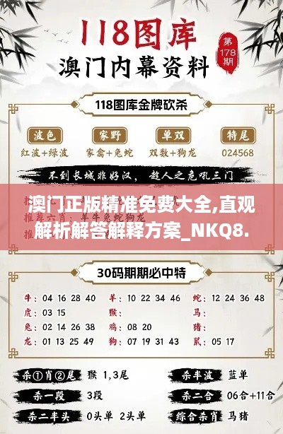 澳门正版精准免费大全,直观解析解答解释方案_NKQ8.39.53媒体版