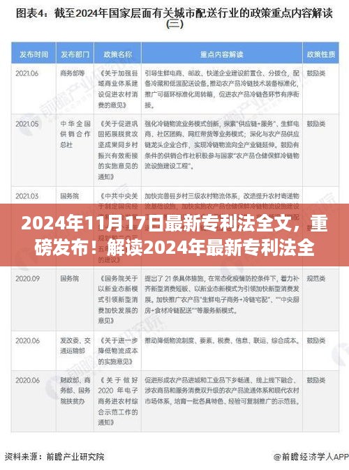 解读2024年最新专利法全文三大要点，最新专利法全文重磅发布！