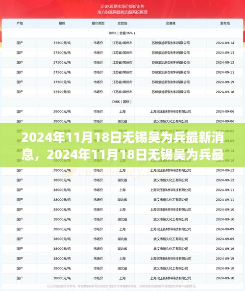 揭秘吴为兵的成长历程，无锡最新消息与未来展望（2024年11月18日）