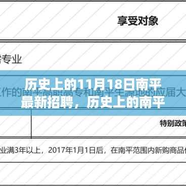 揭秘历史上的南平招聘，十一月十八日的独特篇章