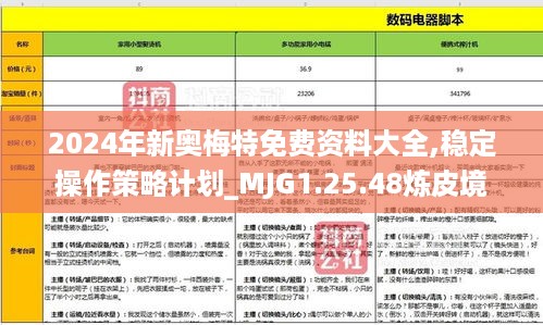 2024年新奥梅特免费资料大全,稳定操作策略计划_MJG1.25.48炼皮境