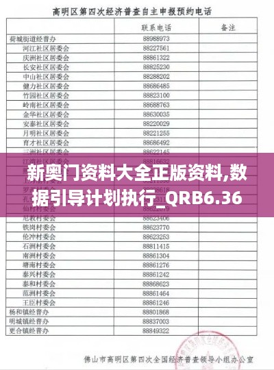 新奥门资料大全正版资料,数据引导计划执行_QRB6.36.33编辑版