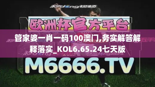 管家婆一肖一码100澳门,务实解答解释落实_KOL6.65.24七天版