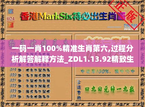 一码一肖100%精准生肖第六,过程分析解答解释方法_ZDL1.13.92精致生活版