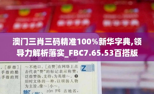 澳门三肖三码精准100%新华字典,领导力解析落实_FBC7.65.53百搭版