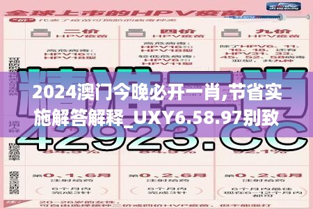 2024澳门今晚必开一肖,节省实施解答解释_UXY6.58.97别致版