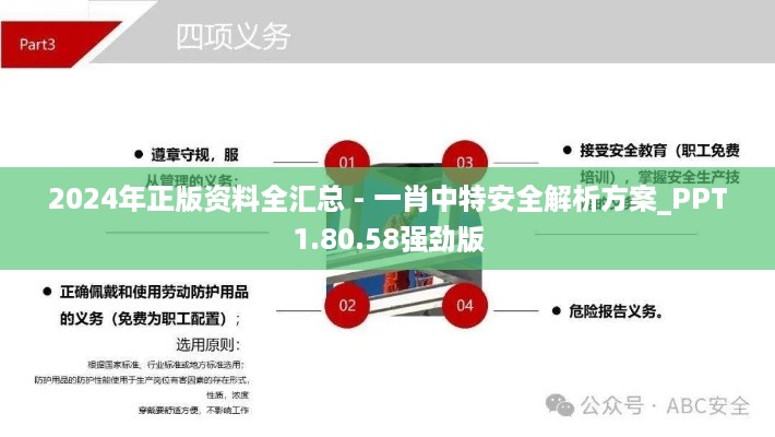 2024年正版资料全汇总 - 一肖中特安全解析方案_PPT1.80.58强劲版