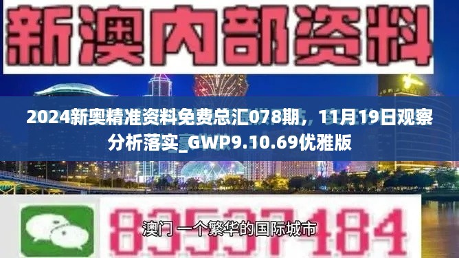 2024新奥精准资料免费总汇078期，11月19日观察分析落实_GWP9.10.69优雅版