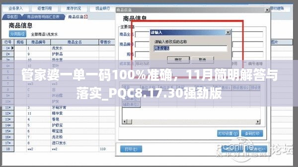 管家婆一单一码100%准确，11月简明解答与落实_PQC8.17.30强劲版