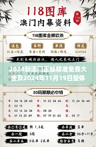 2024新澳门正版精准免费大全及2024年11月19日整体规划解析_CDV5.40.41预言版