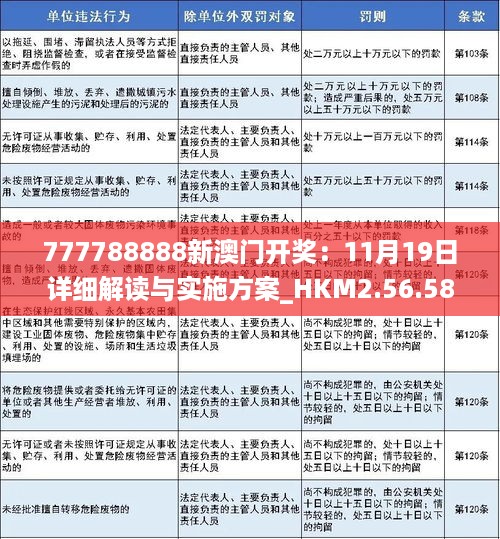 777788888新澳门开奖：11月19日详细解读与实施方案_HKM2.56.58全能版