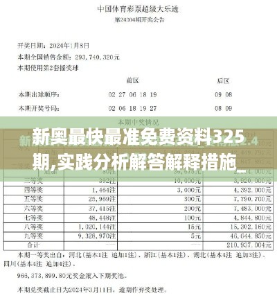 新奥最快最准免费资料325期,实践分析解答解释措施_LLQ5.56.59本地版