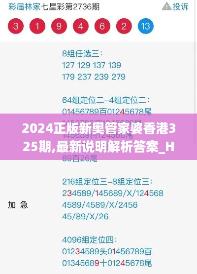 2024正版新奥管家婆香港325期,最新说明解析答案_HKC7.33.93游玩版