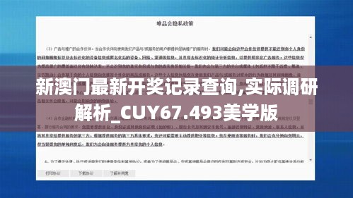 新澳门最新开奖记录查询,实际调研解析_CUY67.493美学版