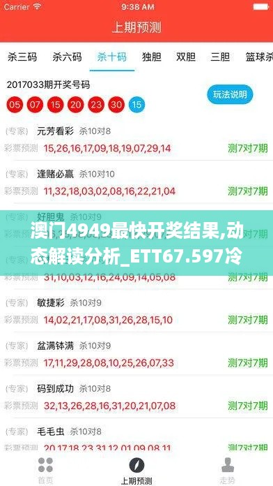 澳门4949最快开奖结果,动态解读分析_ETT67.597冷静版