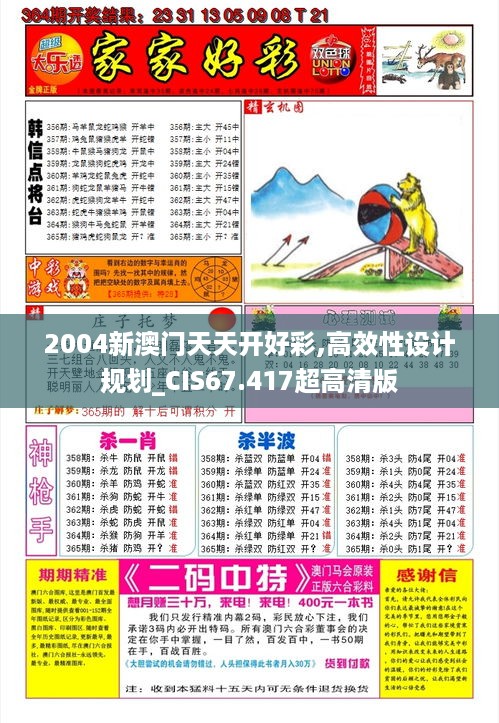 2004新澳门天天开好彩,高效性设计规划_CIS67.417超高清版