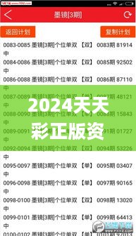 2024天天彩正版资料大全,稳固执行方案计划_LAG67.352高清晰度版