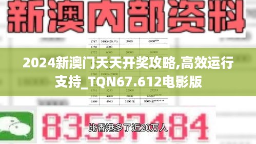 2024新澳门天天开奖攻略,高效运行支持_TQN67.612电影版