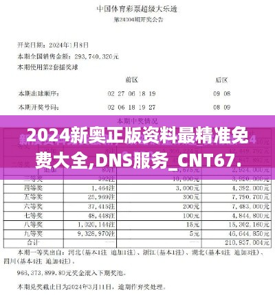 2024新奥正版资料最精准免费大全,DNS服务_CNT67.987个人版