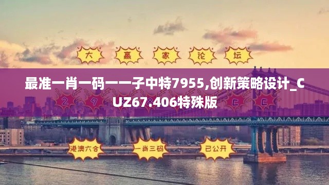 最准一肖一码一一子中特7955,创新策略设计_CUZ67.406特殊版