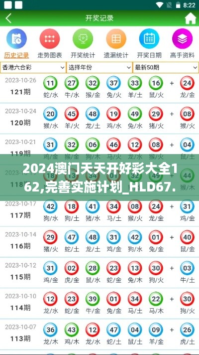 2024澳门天天开好彩大全162,完善实施计划_HLD67.799迅捷版