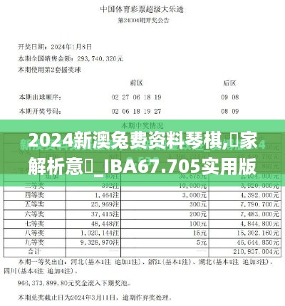 2024新澳兔费资料琴棋,專家解析意見_IBA67.705实用版