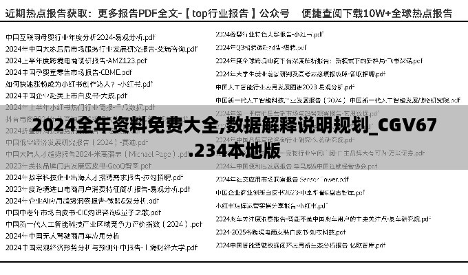 2024全年资料免费大全,数据解释说明规划_CGV67.234本地版