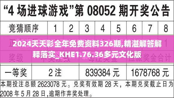 2024天天彩全年免费资料326期,精湛解答解释落实_KHE1.76.36多元文化版