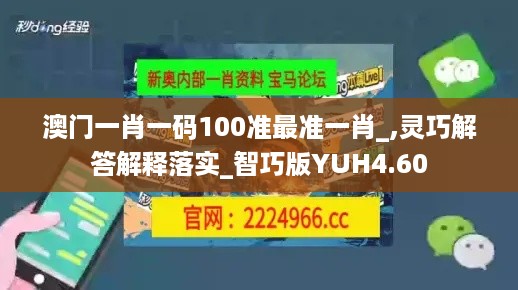 澳门一肖一码100准最准一肖_,灵巧解答解释落实_智巧版YUH4.60